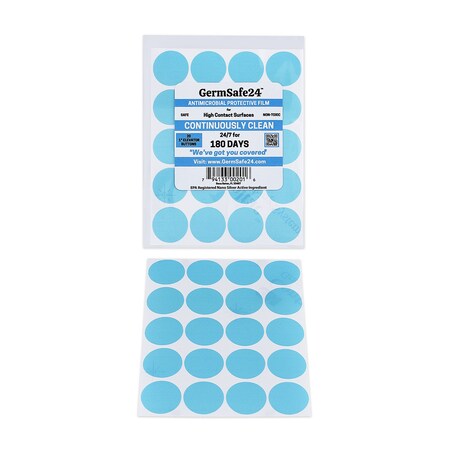 Germsafe24 GermSafe24 Antimicrobial Protective Film Elevator Button Coverings Protects for 180 Days, PK80 MBAFB-1/80-180